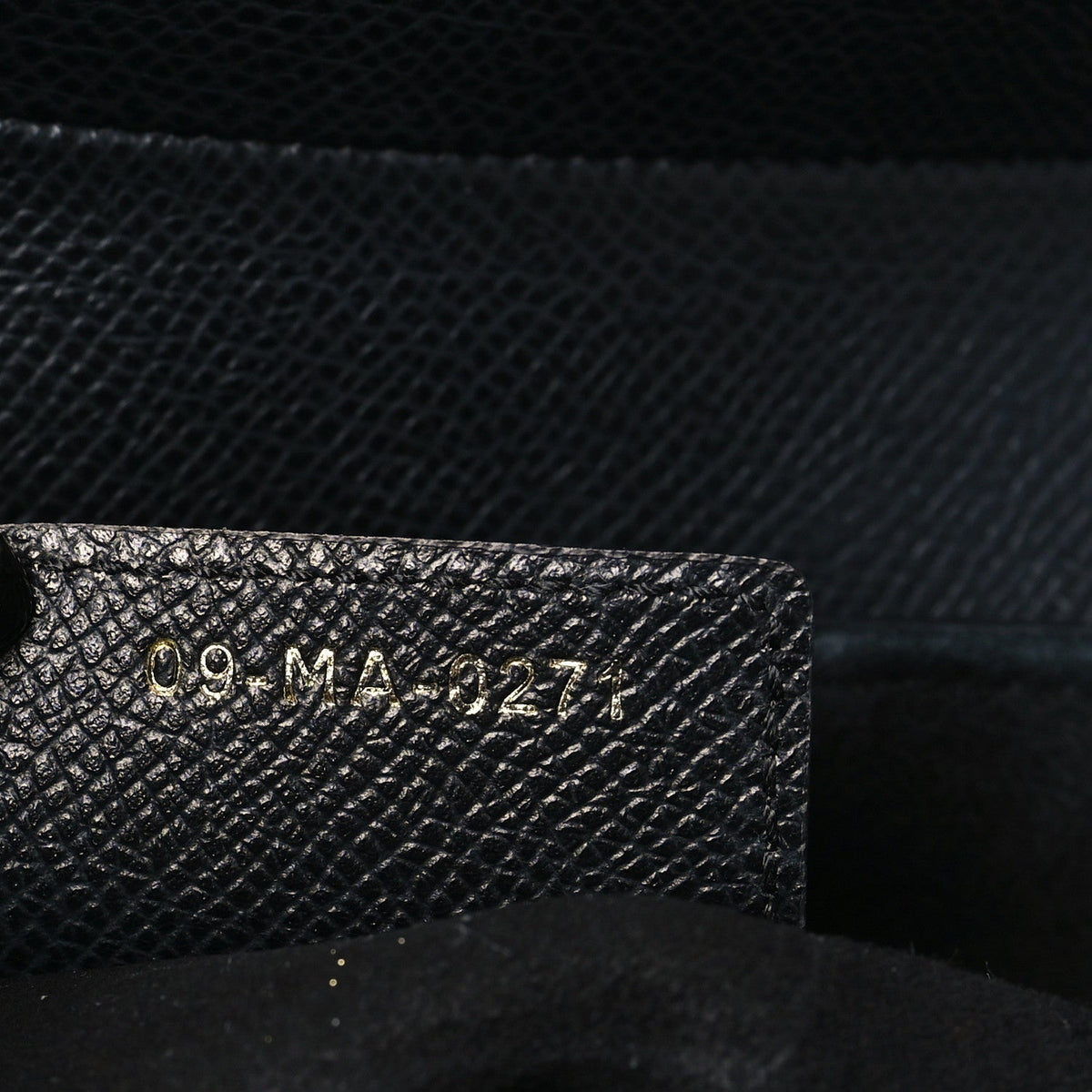 Grained Calfskin Saddle Bag Black