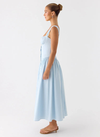 Emmalina Midi Dress - Blue