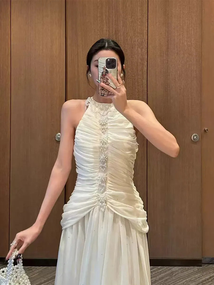Anastasia Midi Dress In White
