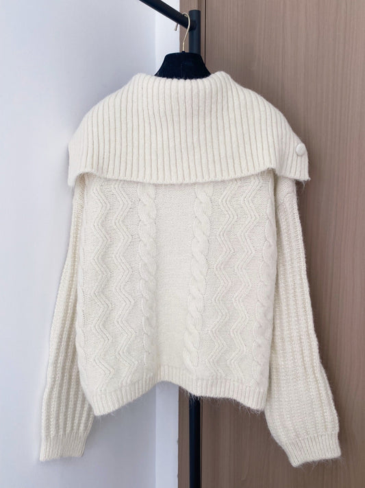 Miumiu 2025 Cardigan White Wool Polyester