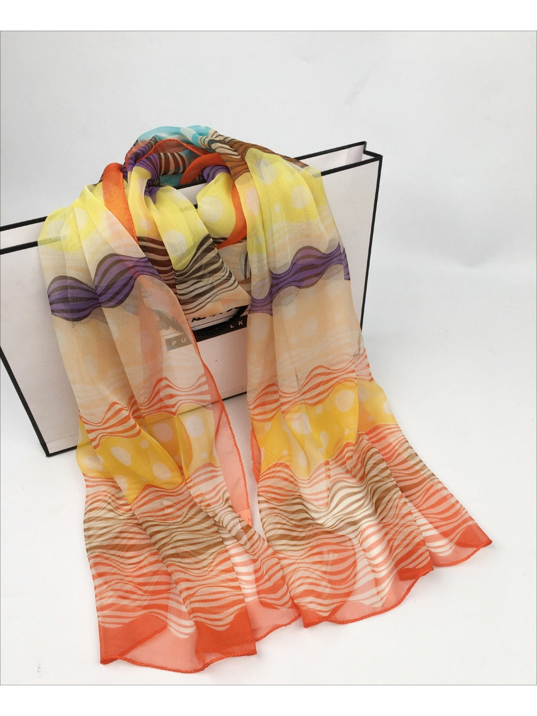 Scarvii - Lightweight Scarf with Polka Dot Patterns - Versatile &amp; All-Season