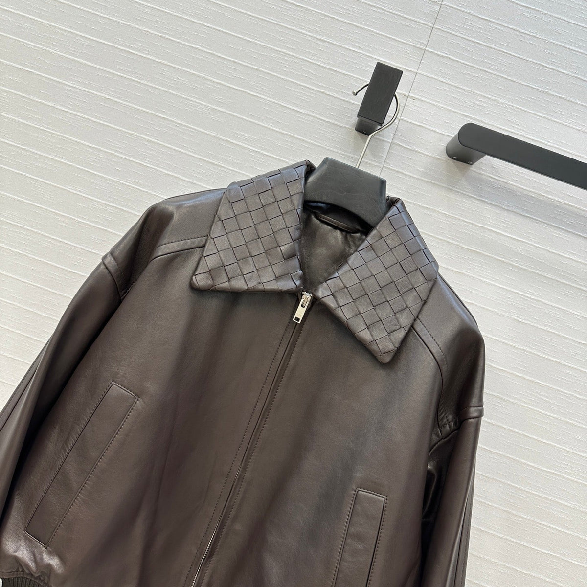 BV 25S Jacket in Chocolate Lambskin