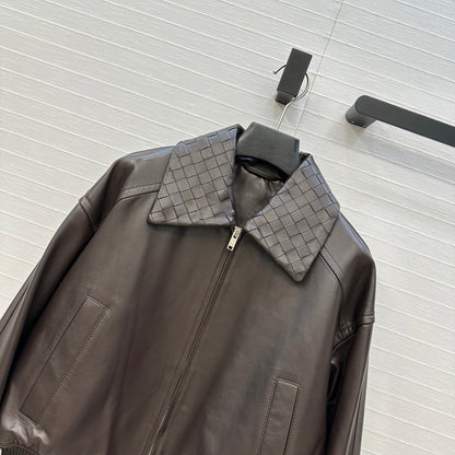 BV 25S Jacket in Chocolate Lambskin
