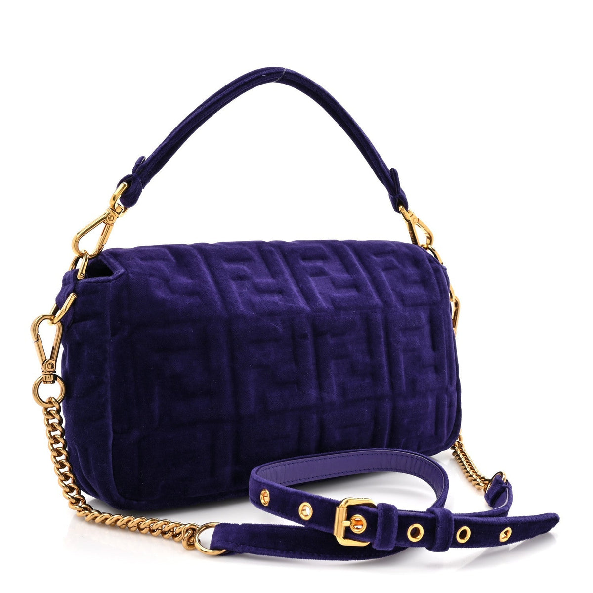 Velvet FF Embossed Baguette Viola Plus