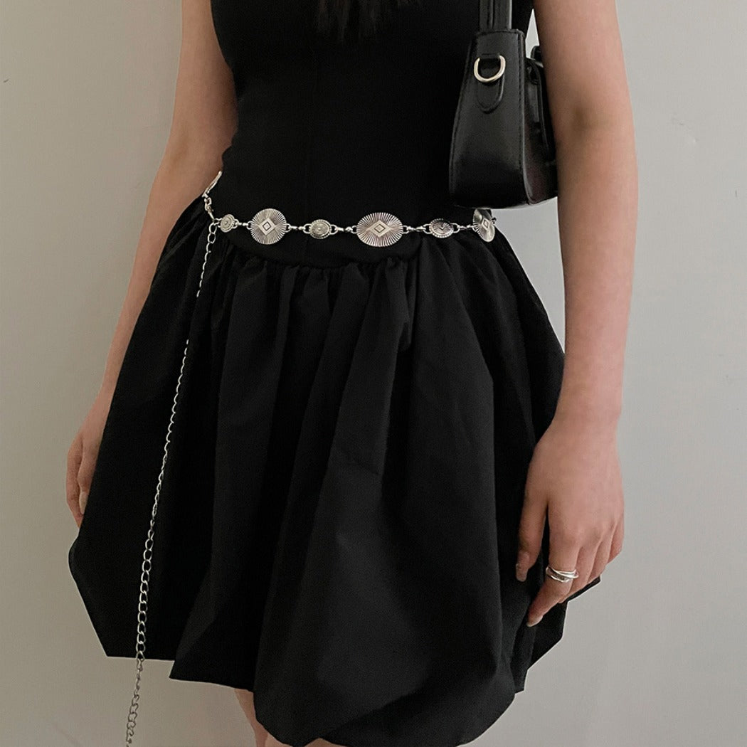 Beco - Simple Oval Waist Chain Belt - Boho &amp; Chic