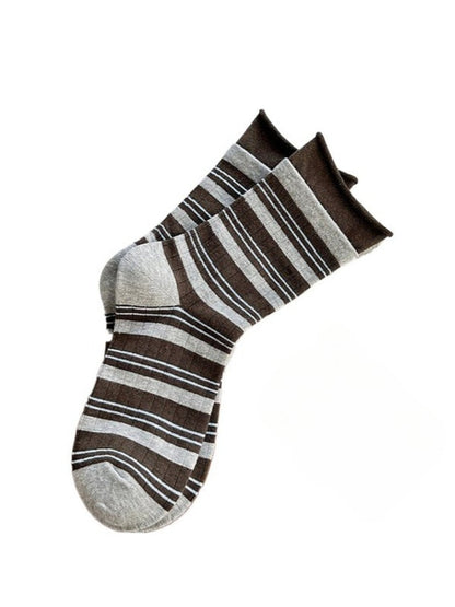 Rufia - Stripe Color-Block Mid-Calf Capsule Socks