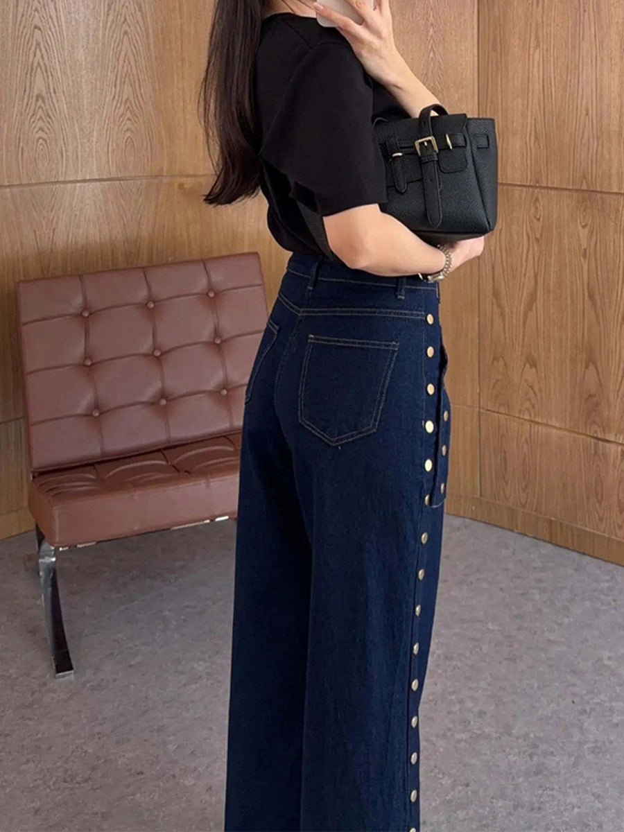Alondra High-Waisted Paneled Jeans