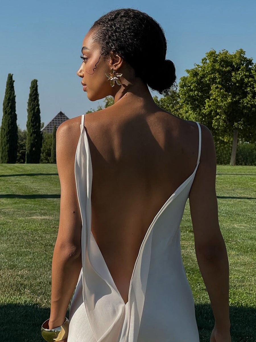 Audrey Backless Maxi Dress