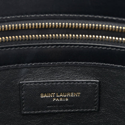 Calfskin Medium Manhattan Shopper Tote Black