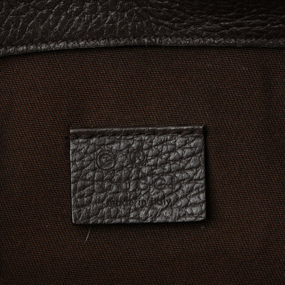 Monogram Dollar Calfskin O Drawstring Backpack Beige Ebony Testa di Moro Dark Chocolate
