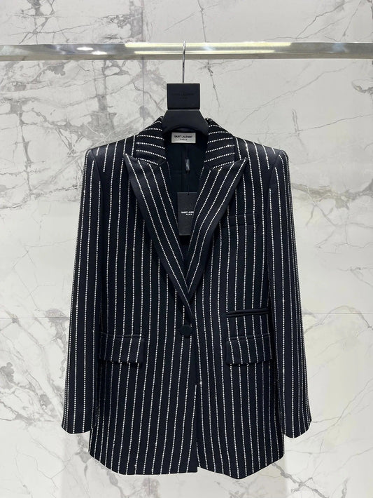 YSL 25S EMBELLISHED SUIT SET STYLE 213