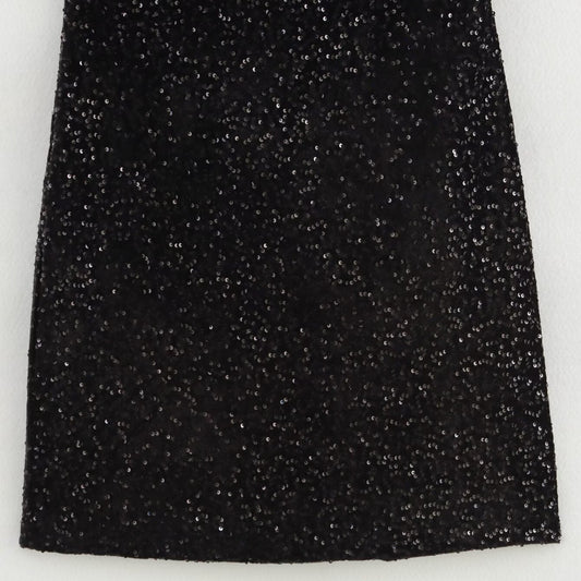 Sequin Tie Strap Short Dress