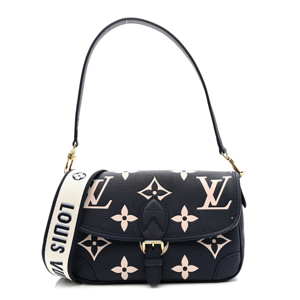 Empreinte Giant Monogram Diane Navy Creme