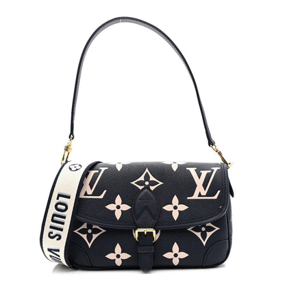 Empreinte Giant Monogram Diane Navy Creme