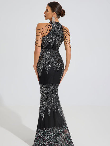 Mia Midnight Spark Maxi Dress