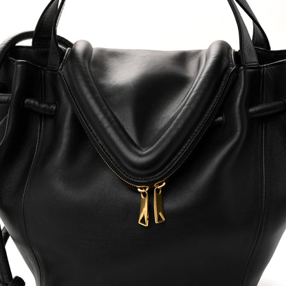Calfskin Small Beak Tote Black