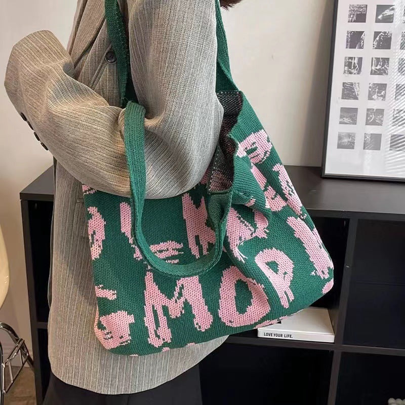 Crochet Tote Bag Large Capacity Tote Bag