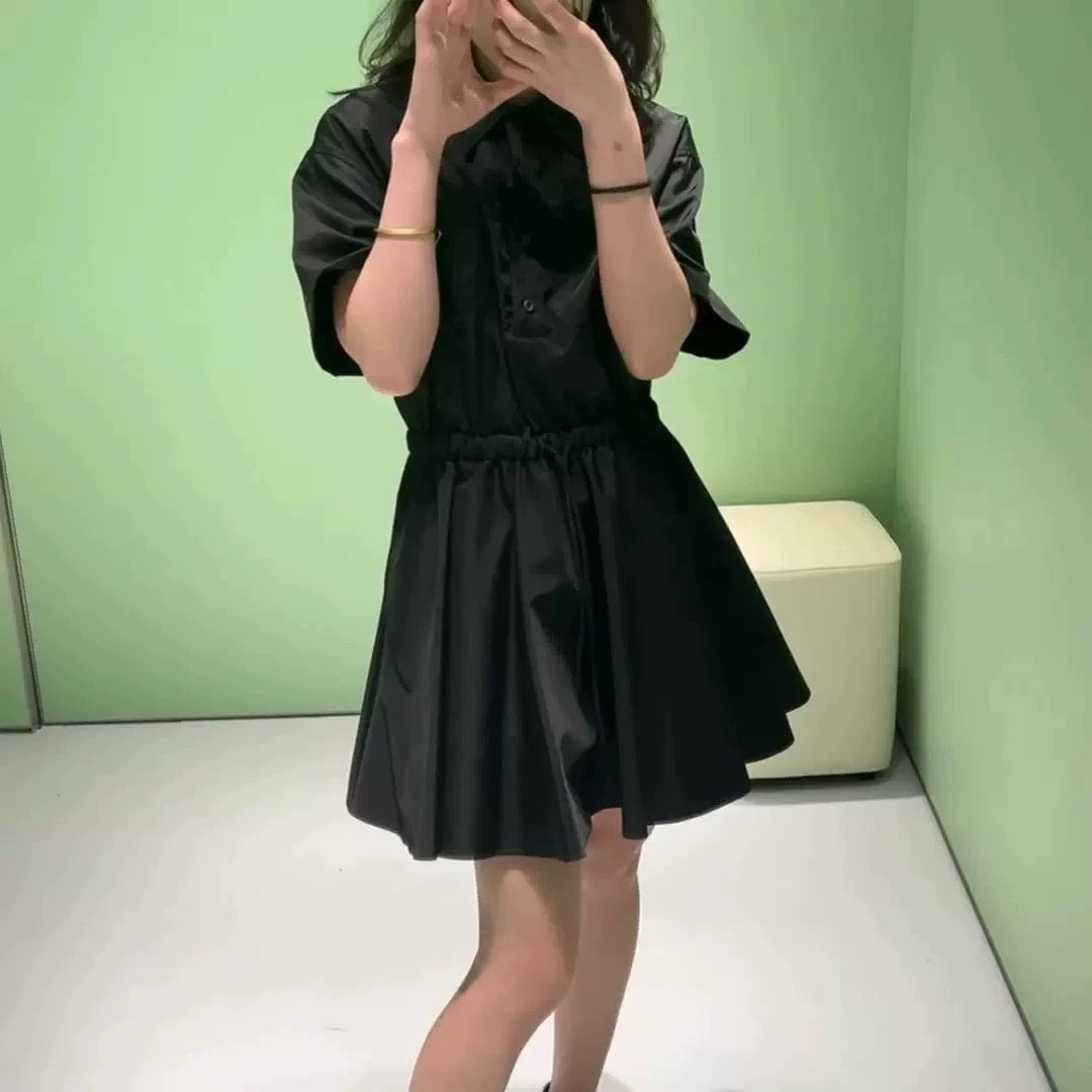 Prada Short-Sleeved Re-Nylon Dress