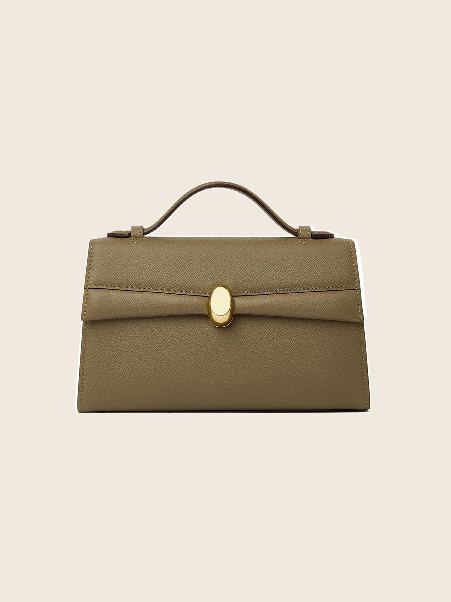 Julien Elephant Gray Bag In Leather