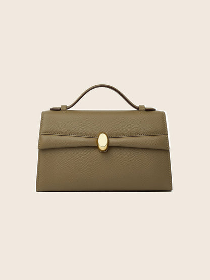 Julien Elephant Gray Bag In Leather