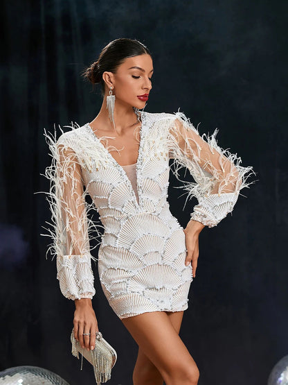 Salma Mini Dress In White