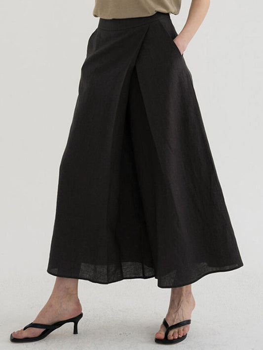 Loose Ninth Pants Solid Color Casual Pants Bottoms