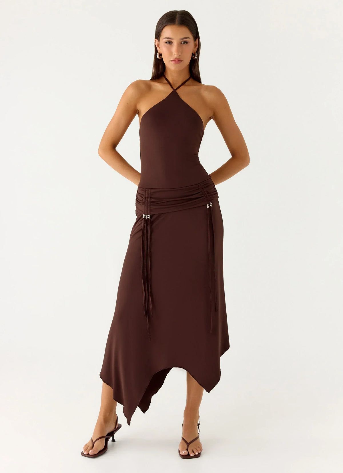 Becerra Midi Dress - Cool Chocolate