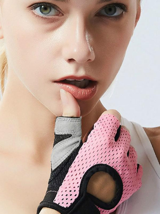 Summer Men/Women Fitness Gloves Gym Weightlifting Cycling Yoga Bodybuilding Training Thin Breathable Non-Slip Half Finger Gloves