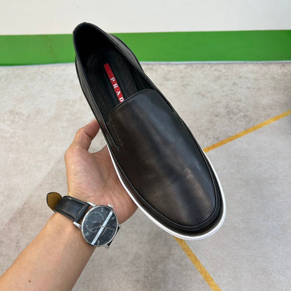 PRA LOAFERS IN BLACK LEATHER