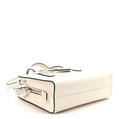 Spazzolato Mini Re-Edition 1995 Double Handle Handbag White