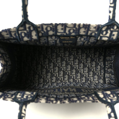 Oblique Medium Book Tote Blue Multicolor