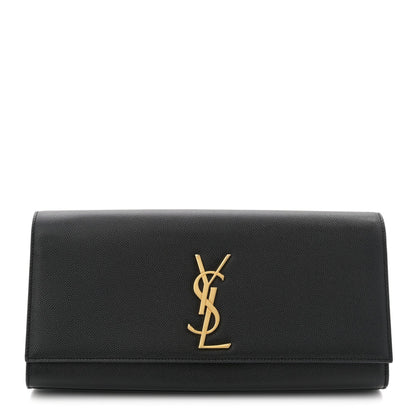 Grain De Poudre Monogram Cassandre Clutch Black