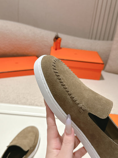 HM Julien Loafer Dark Khahi Suede 577427