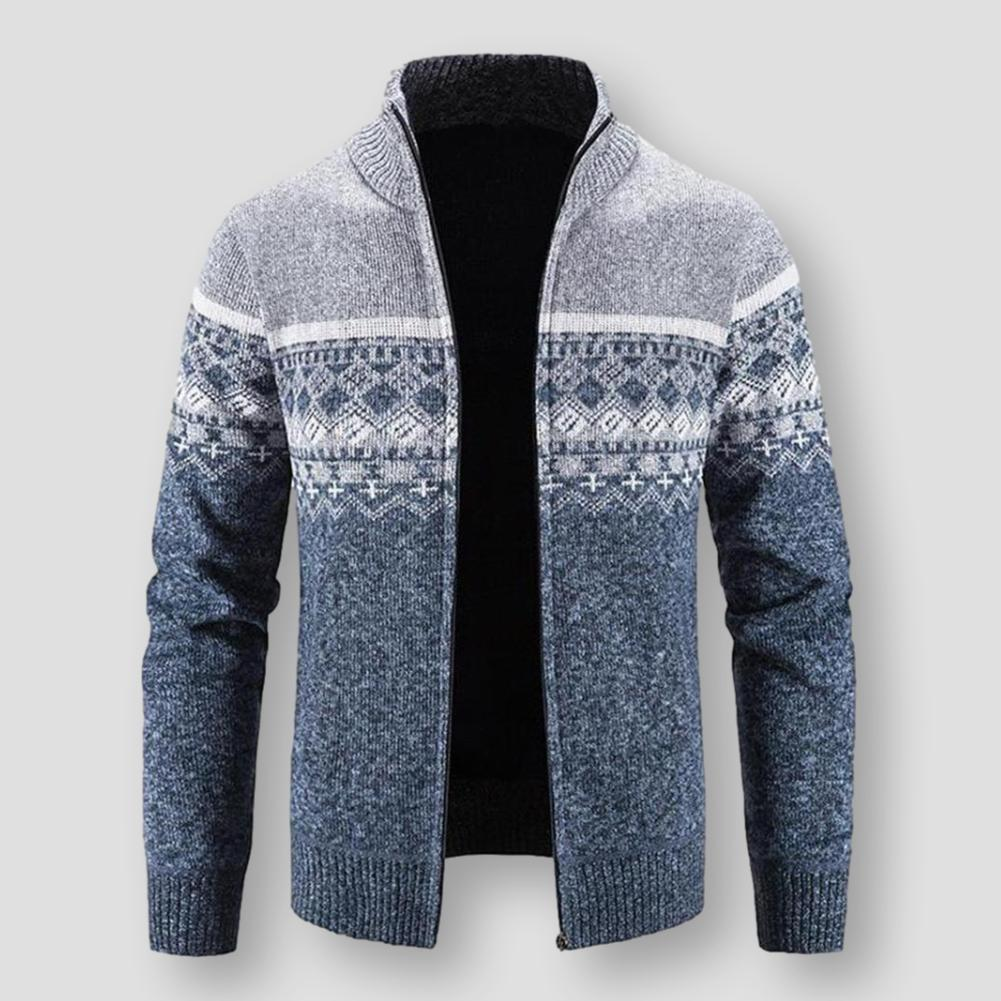 Sky Madrid Knitted Turtleneck Cardigan