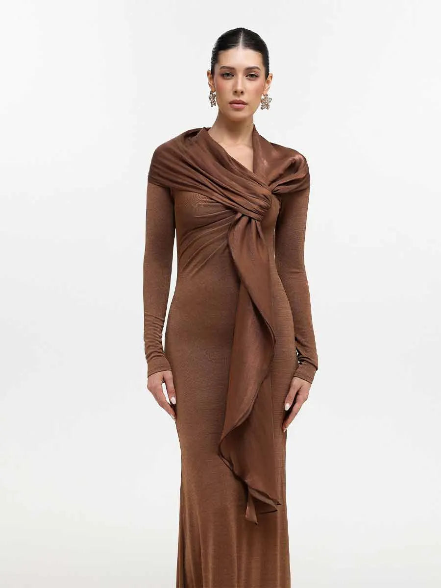Freya Scarf Maxi Dress