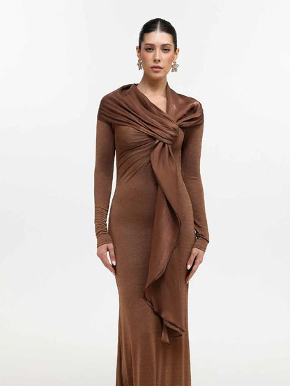 Freya Scarf Maxi Dress