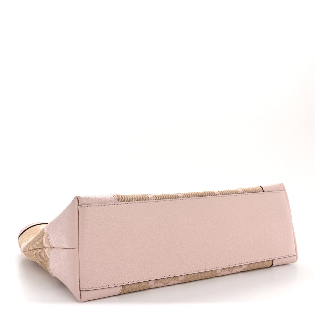 Monogram Jumbo GG Textured Dollar Calfskin Medium Ophidia Shopping Tote Beige Perfect Pink