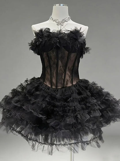 Camille Sweet Lace Mini Dress