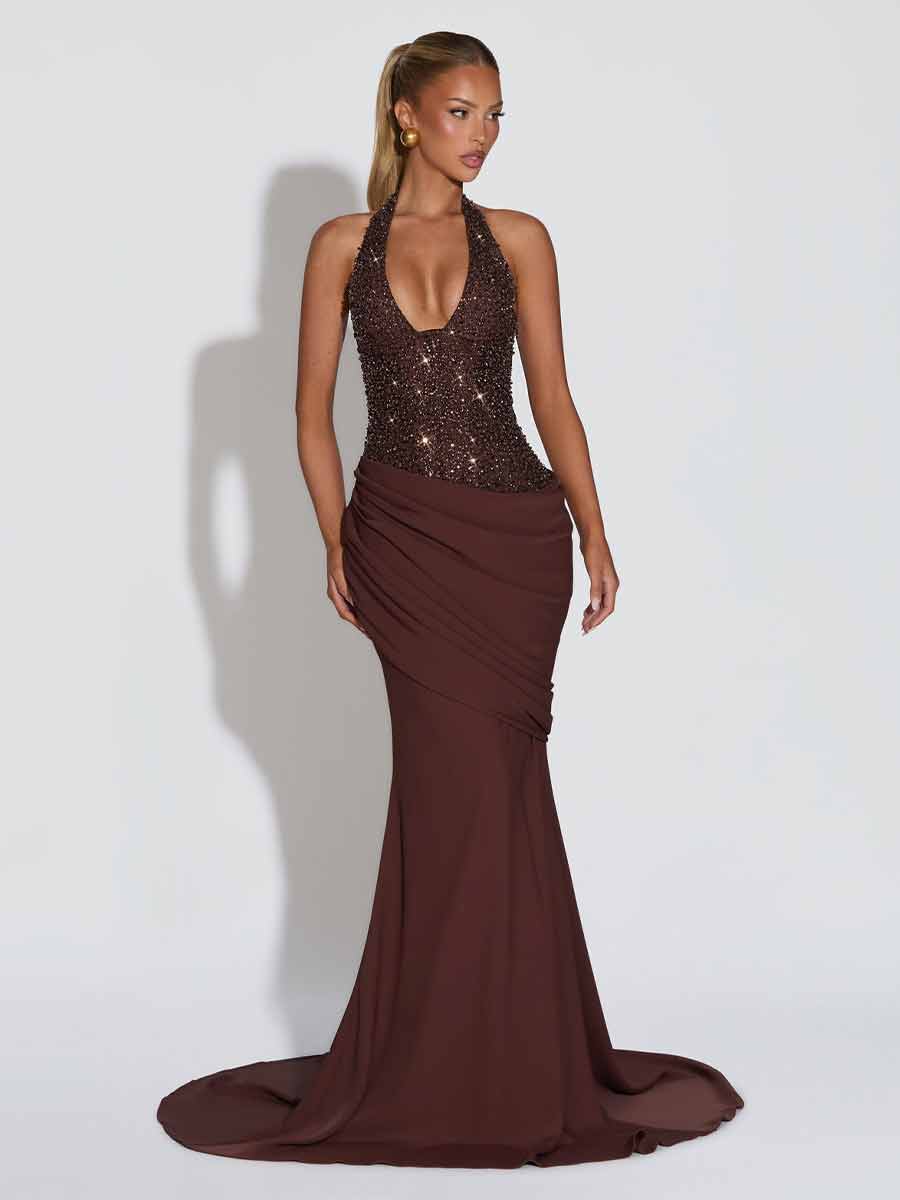 Xandra U-neck Maxi Dress