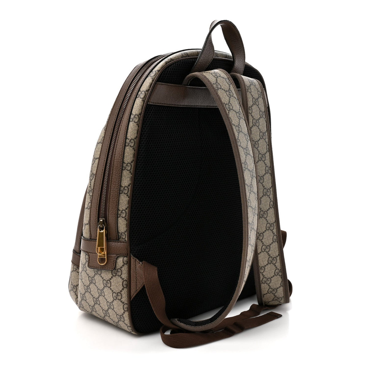 GG Supreme Monogram Medium Ophidia Day Backpack Brown