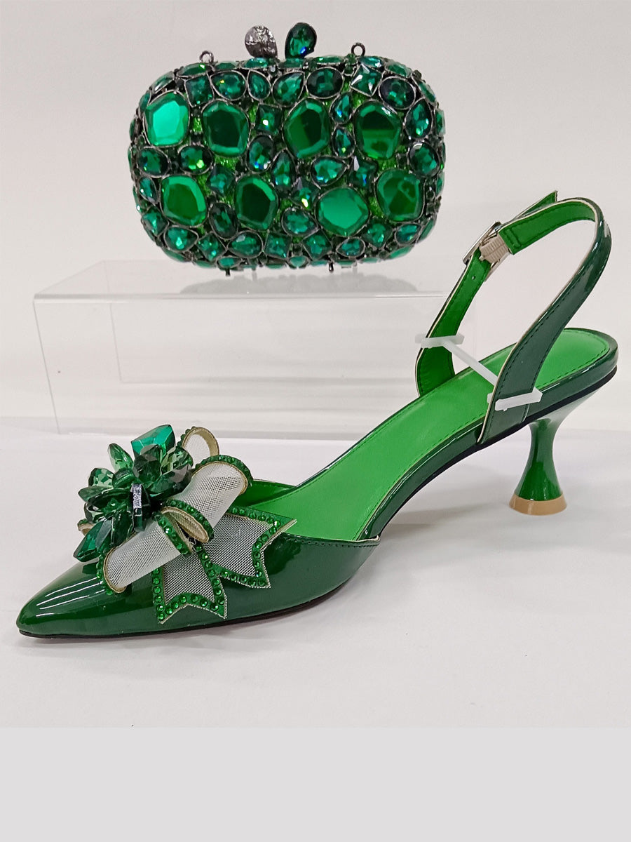 Ayla Crystal Gemstone High Heels