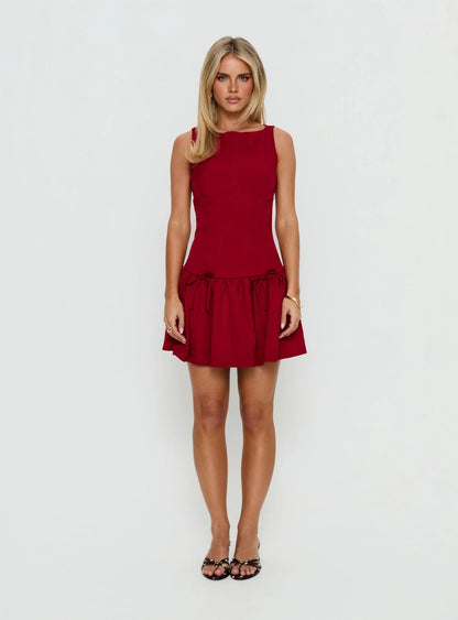Milienne Mini Dress Red