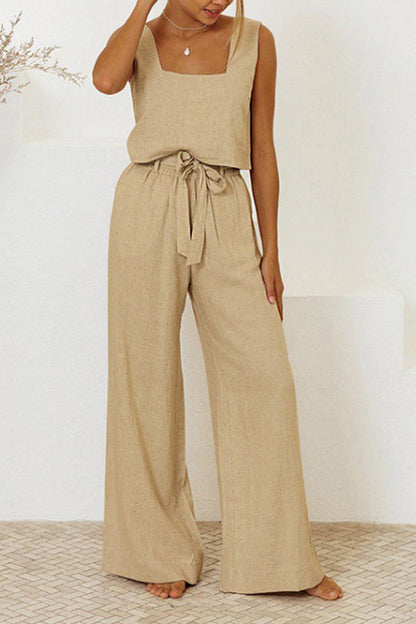 vest sleeveless trousers loose suit