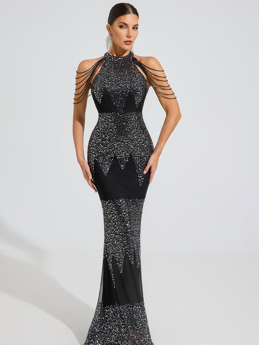 Mia Midnight Spark Maxi Dress
