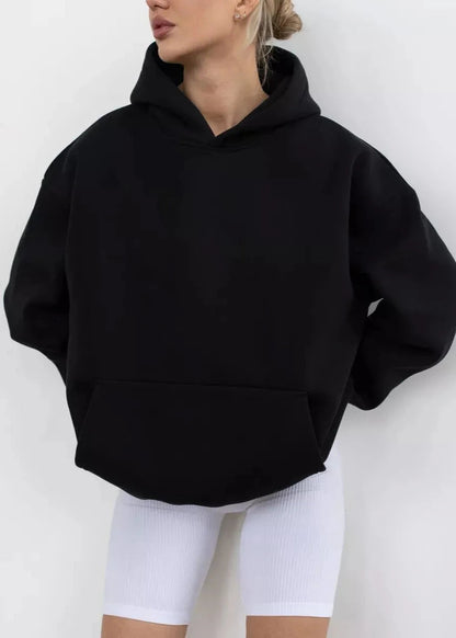 Long Sleeved Hooded Sweatshirt Soft Breathable Fabric