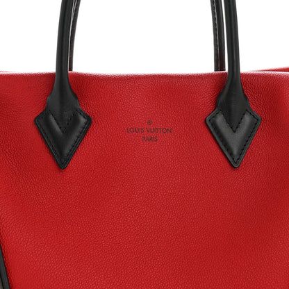 Monogram Cuir Orfevre Tote W PM Cherry