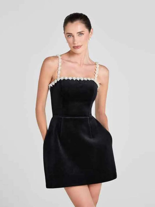 Calliope Mini Dress In Black