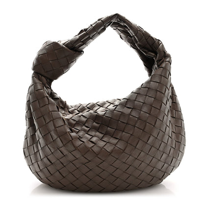 Nappa Intrecciato Teen Jodie Hobo Dark Taupe