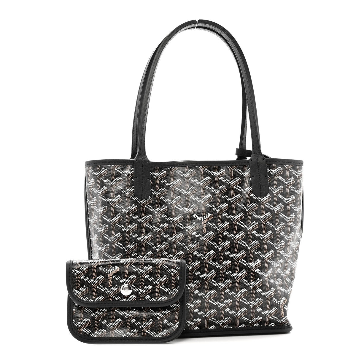 Goyardine Reversible Mini Anjou Black