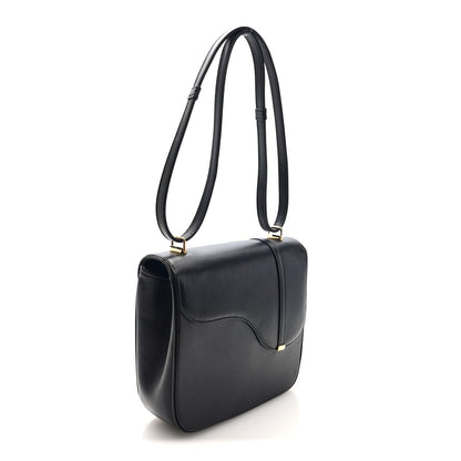 Honey Calfskin Lizard Equestrian Bag Black
